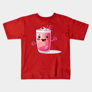 Soft drink cute T-Shirt cute giril Kids T-Shirt